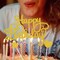 Happy Birthday Cake Topper, Glitter Birthday Cake Topper for Birthday Party Cake Decoration(Normal Gold)